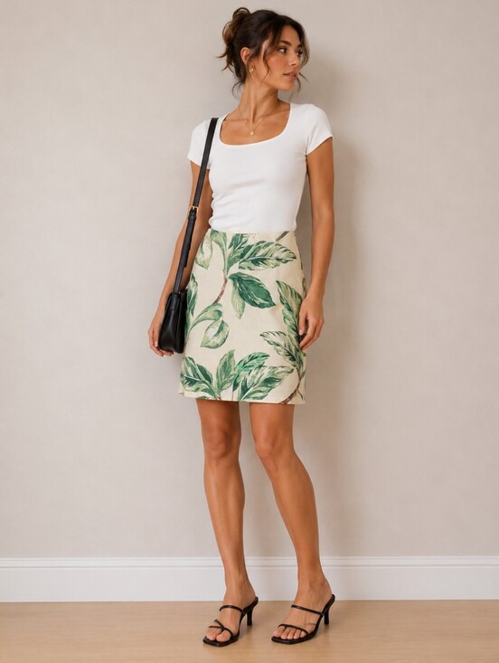 Ann Taylor Dresses & Skirts - NWOT Ann Taylor leaf print skirt